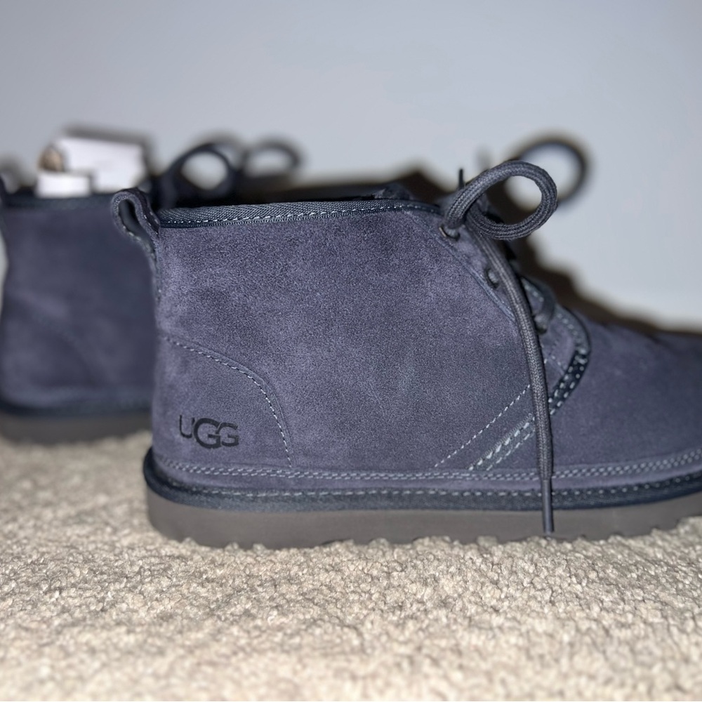 UGG Short Navy Blue Suede Boots